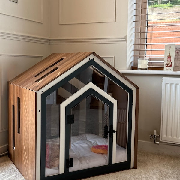 🐾🐶Modern Pet Dog Cage Cat Cage, Indoor Kennel, Wooden Dog House