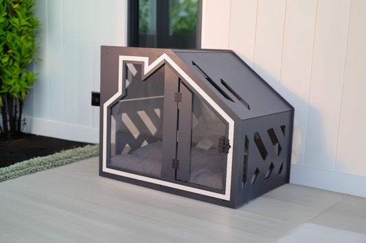 🐾🐶Modern Pet Dog Cage Cat Cage, Indoor Kennel, Wooden Dog House